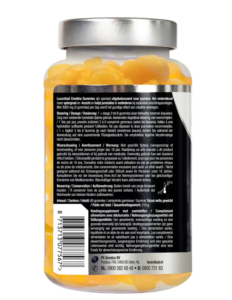 Creatine 3000 mg 60 gummies