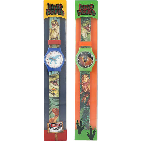 Dino World silikone armbåndsur – flere varianter - assorteret