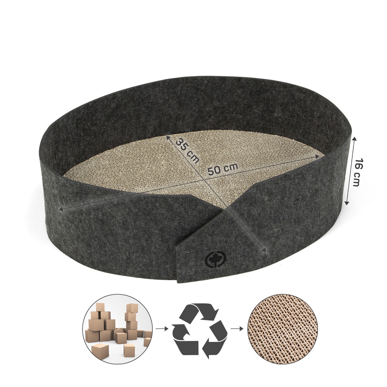 Canadian Cat Company Filzbett Owen Ersatzpappe