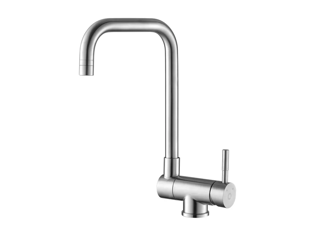 Cecipa max Mitigeur Evier Repliable en Inoxydable devant Fenêtre, Robinet Évier Pivotant à 360º Robinet de Cuisine 2 Modes de pulvérisat,EU Modèle