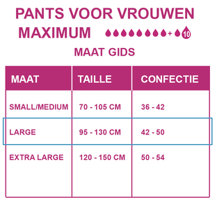 Depend Pants Vrouwen Super maat XL 9ST