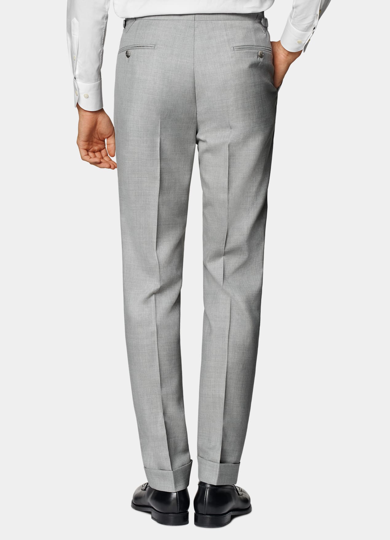 Costume Havana coupe Tailored gris clair