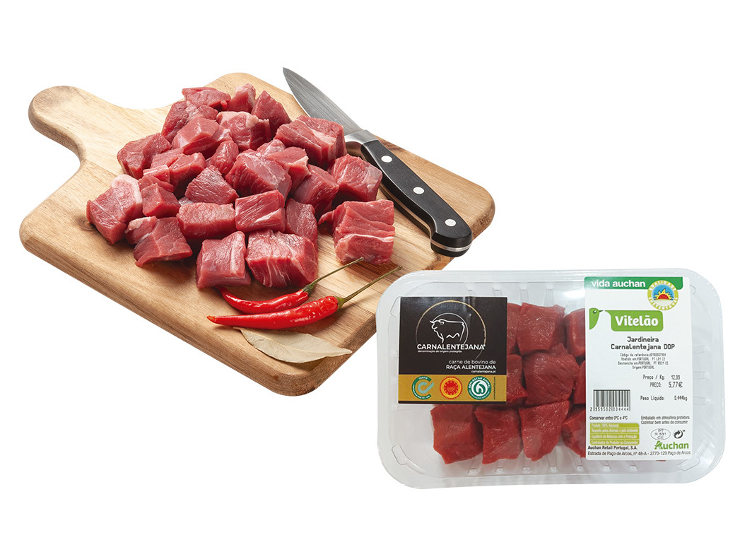 VITELÃO CARNALENTEJANA DOP JARDINEIRA AUCHAN CULTIVAMOS O BOM KG