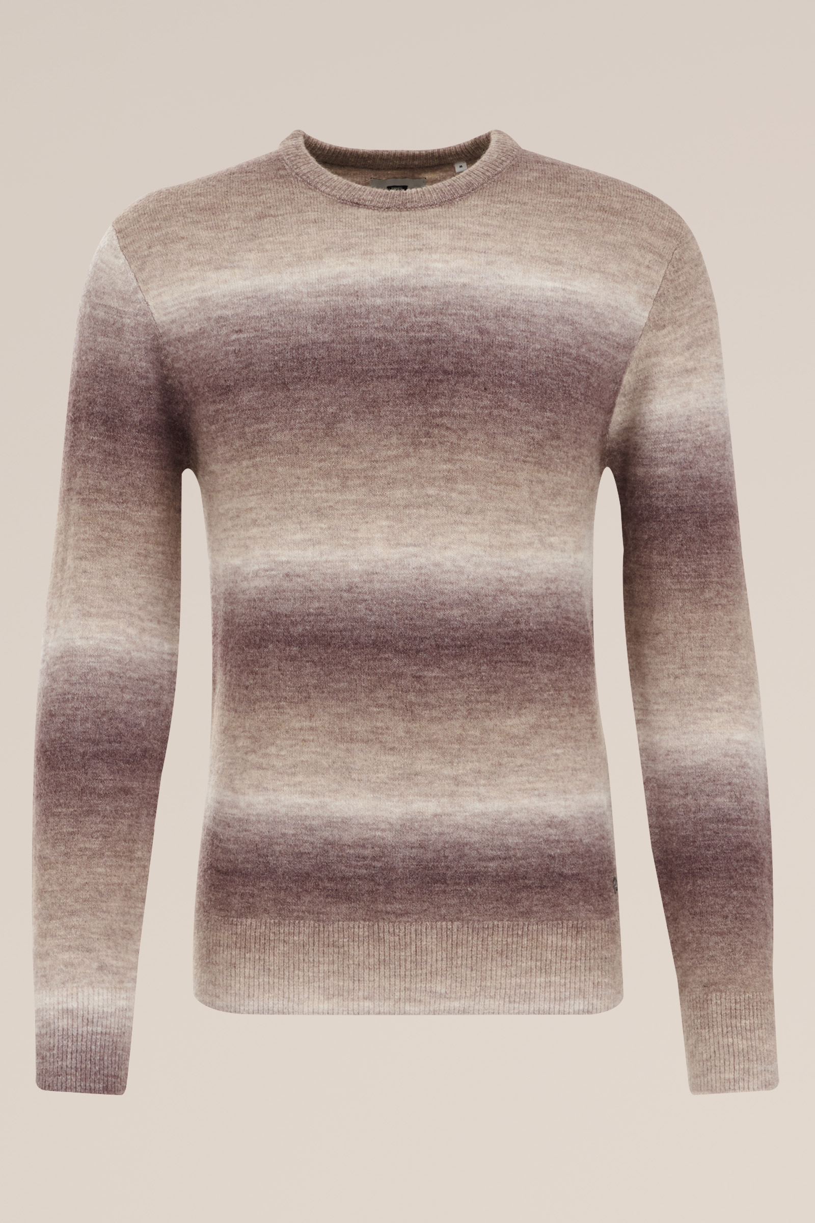 wolmix trui met dessin WE Fashion Bruin