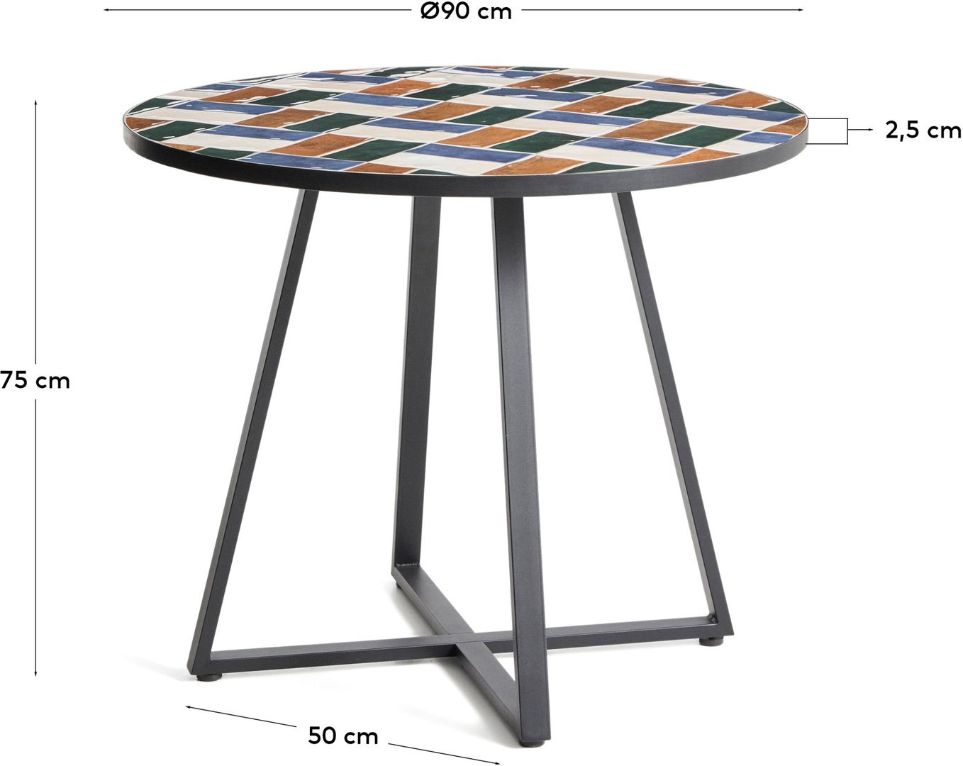 Kave Home   Tella Outdoor Bistrotafel