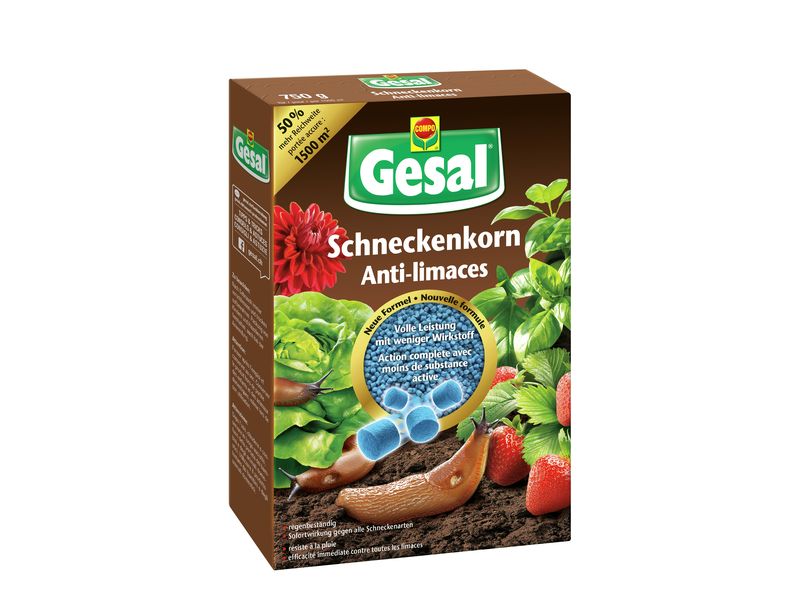 Gesal Pflanzenschutz Schneckenkorn 750 g Pflanzenschutzmittel effektiv gegen Schneckenplage