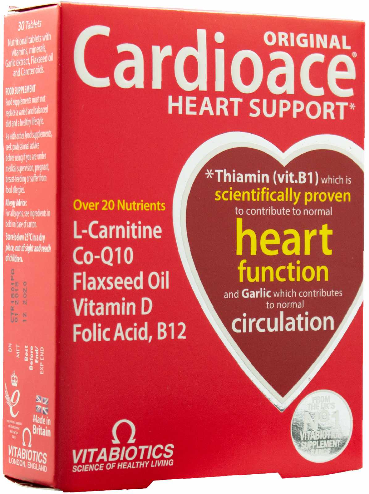 Vitabiotics Cardioace 30 comprimidos