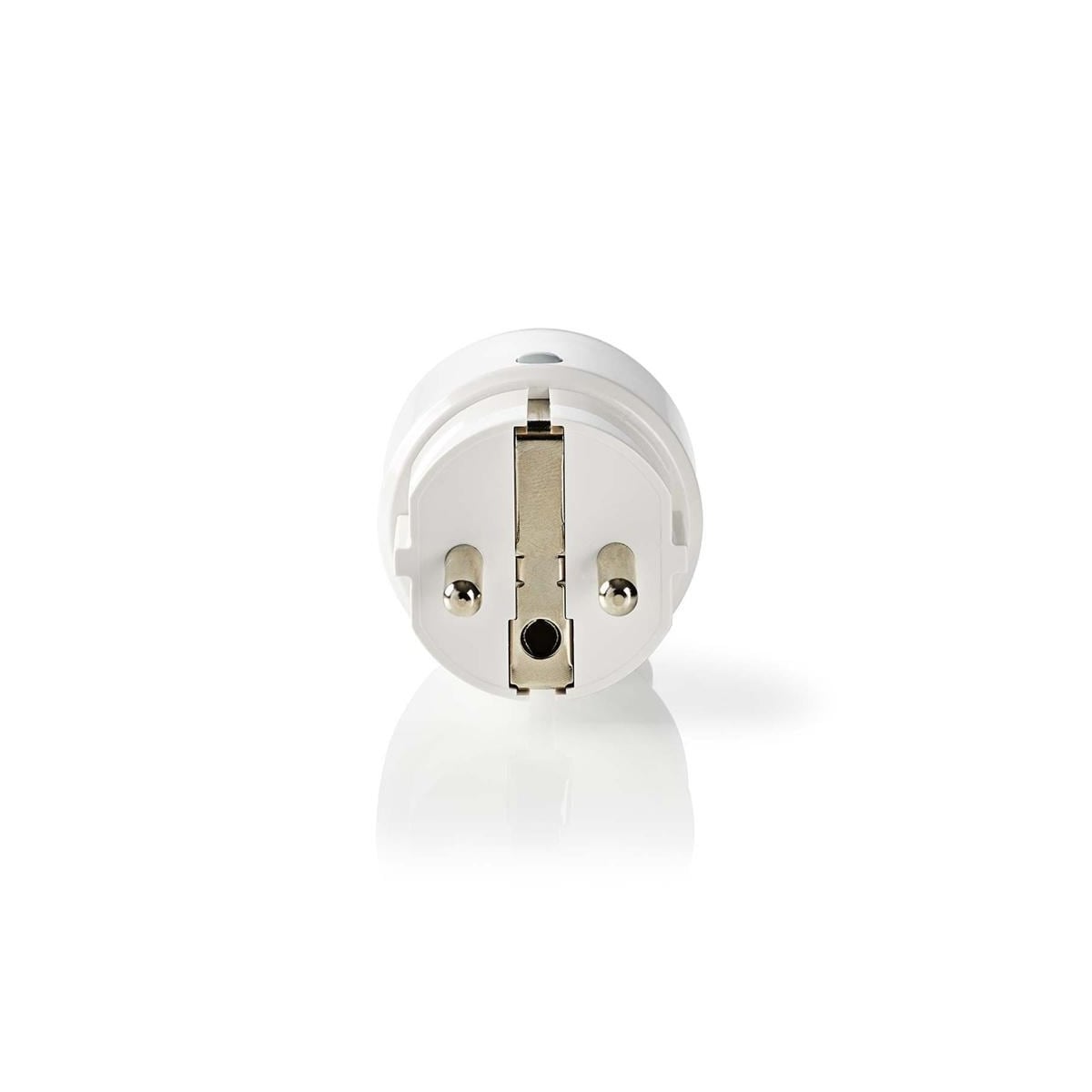 Nedis SmartLife Smart Plug | Wi-Fi | IP21 | Efektmåler | 2500 W | Jordet kontakt / Type F (CEE 7/7) | -10 - 40 °C | Android™ / IOS | Hvit | 1 stk