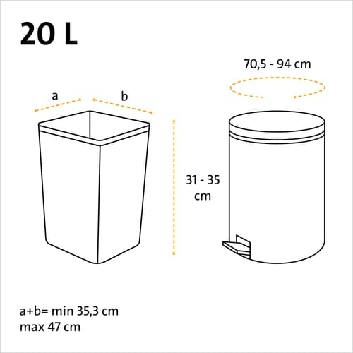 Swirl Bio-Müll Folienbeutel 20 L
