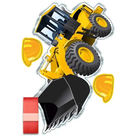 URSUS Dekorationsset Baustelle, 4 Bogen Bastelkarton DIN A4
