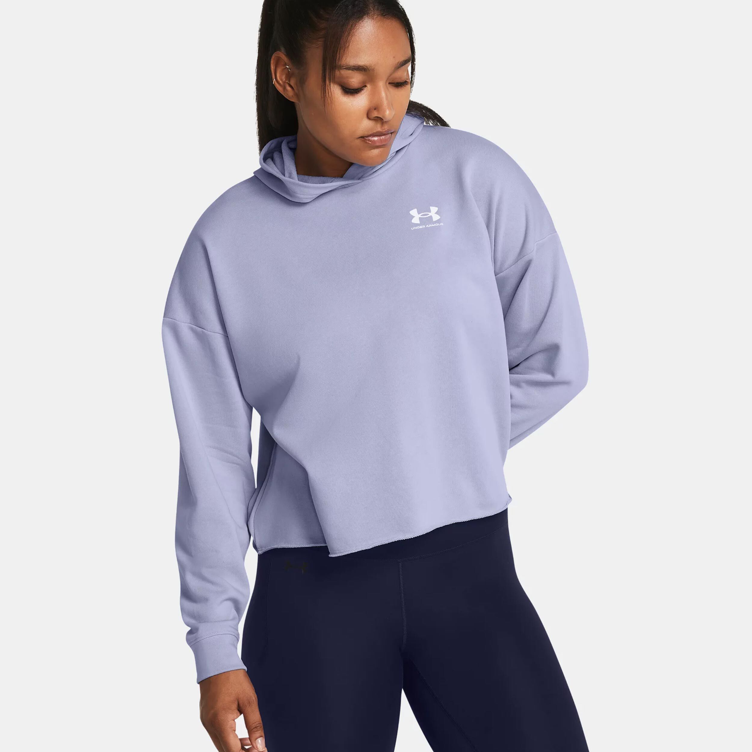 Under Armour Trival Terry OS Sweat À Capuche Femmes - Violet