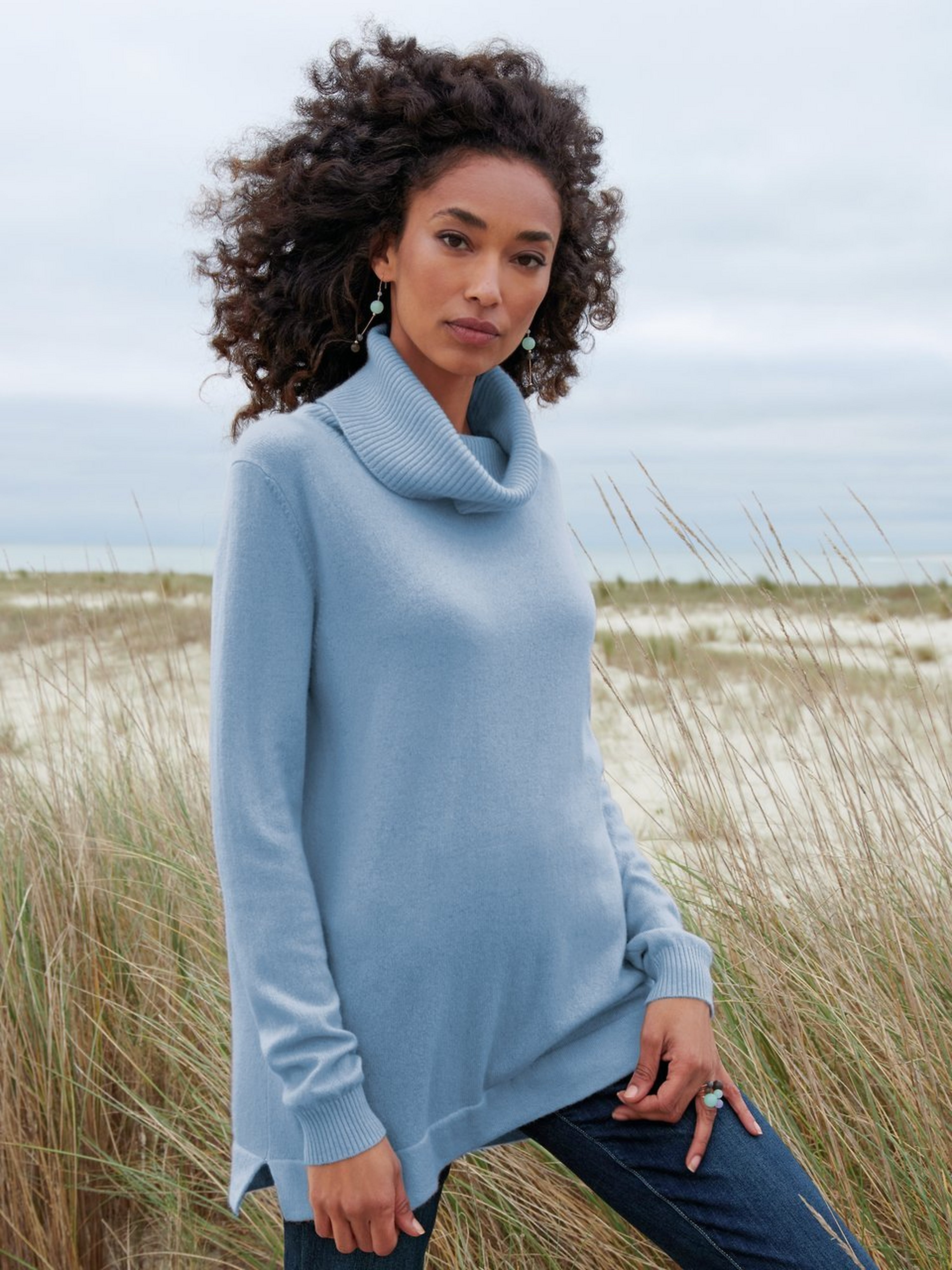 Rollkragen-Pullover aus 100% Premium-Kaschmir