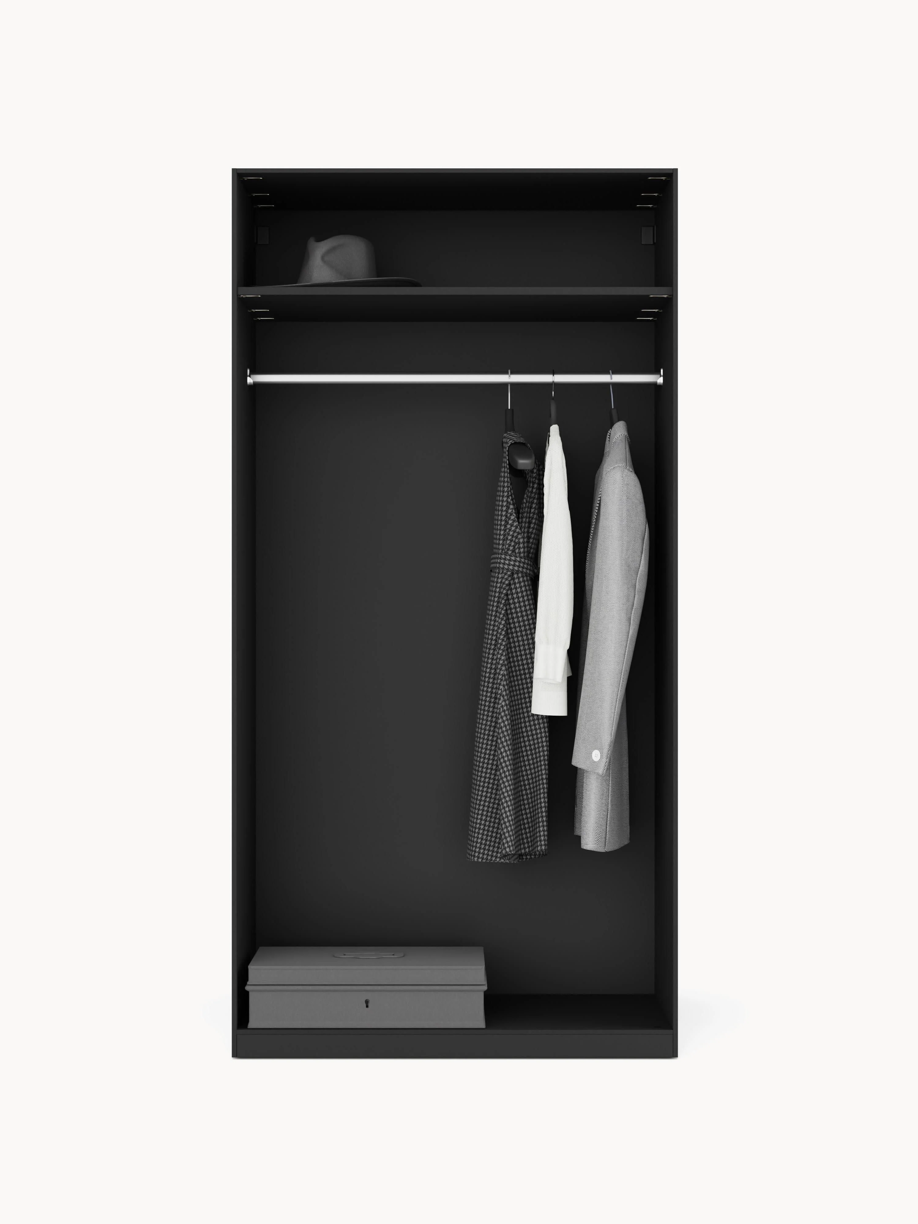 Modulaire draaideurkast Simone, 100 cm breed, in verschillende formaten