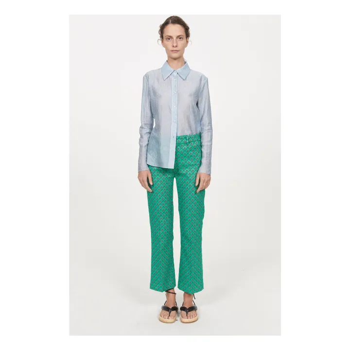 Rodebjer Pantalon Droit Miso  | Vert Menthe