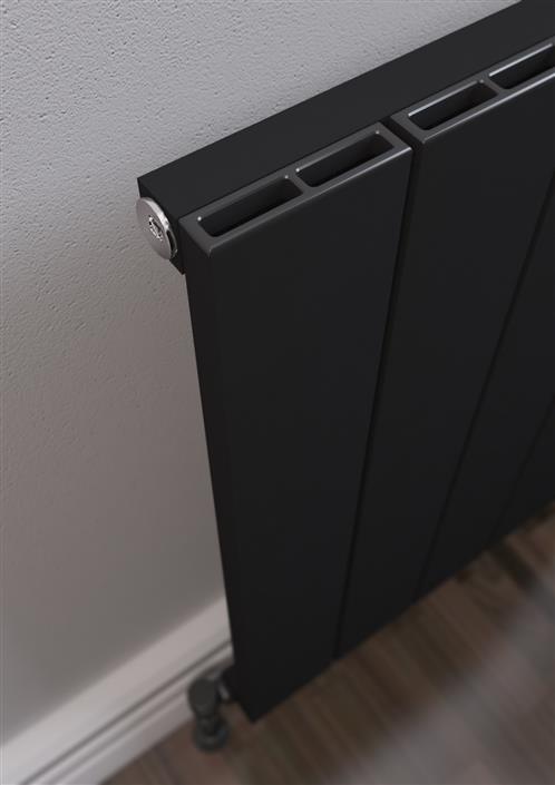 Eastbrook Rosano radiator 57x180cm aluminium 1896W zwart mat