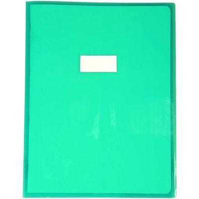 Calligraphe - Protège cahier sans rabat - 24 x 32 cm - cristalux - vert transparent
