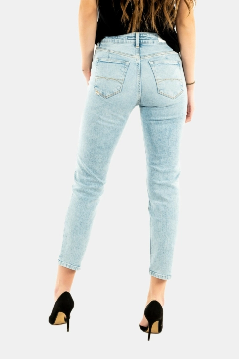 Jeans salsa new fit cropped denim cl, bleach 8501