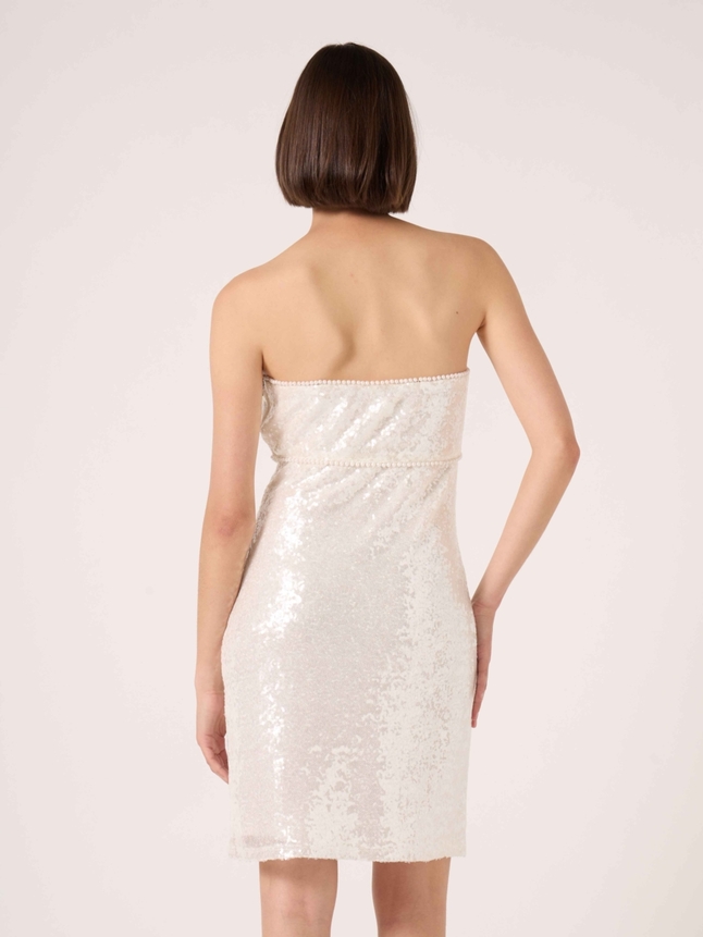 Robe courte à sequins upcyclée