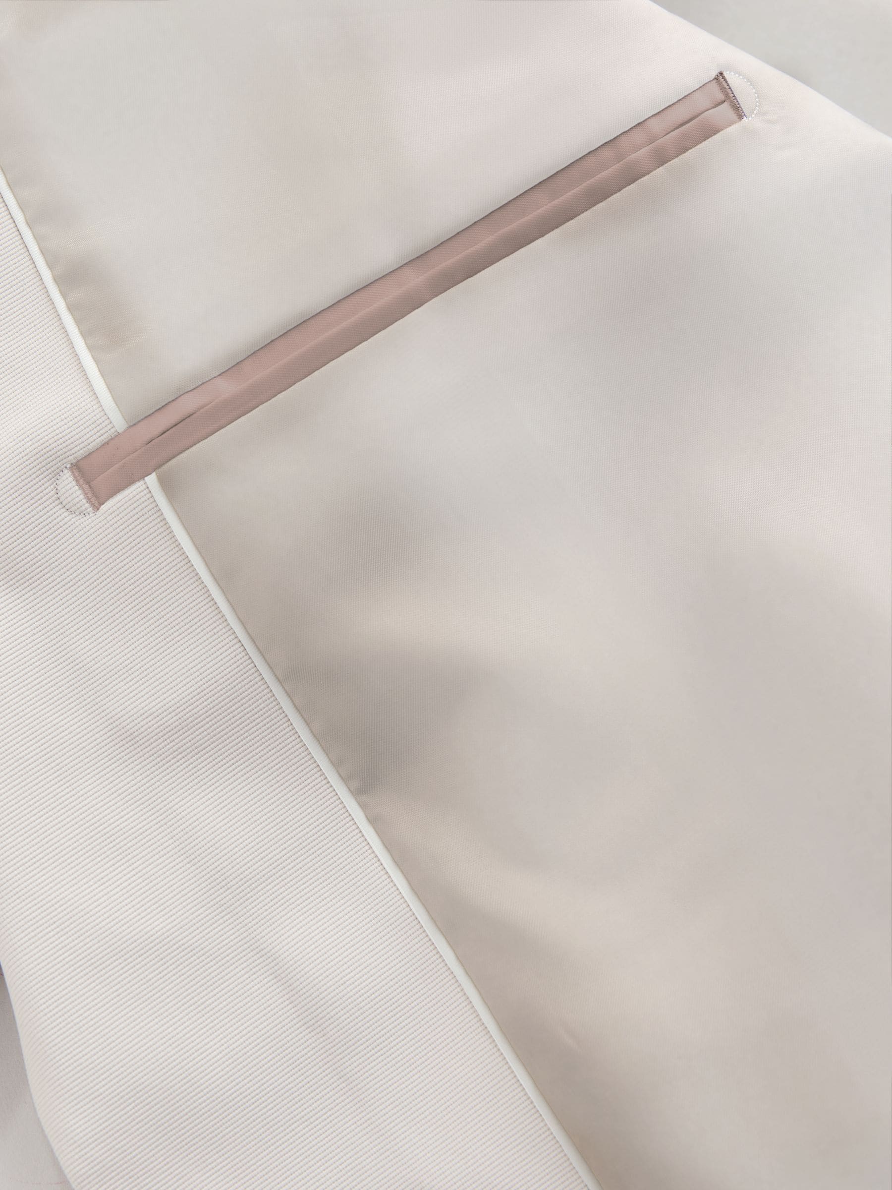 Neutraal - Slim fit smokingjas van flanel