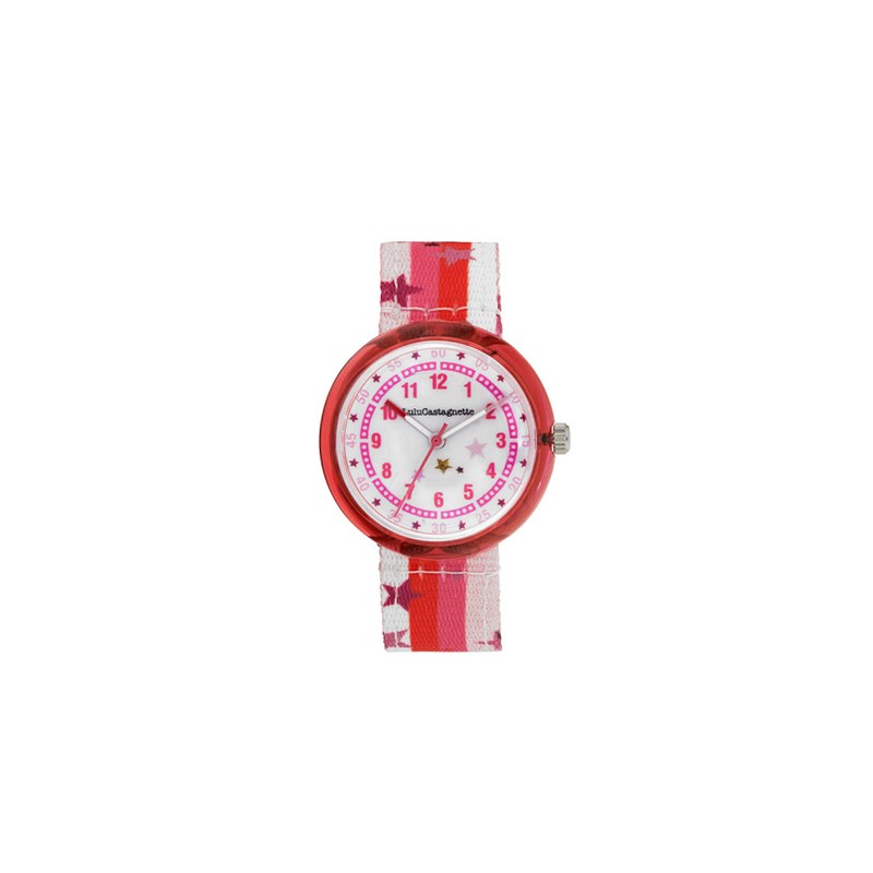 Montre fille analogique Lulu Castagnette - Bracelet tissu - Mini Lulu