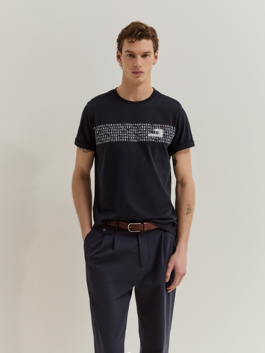 T-shirt em algodão