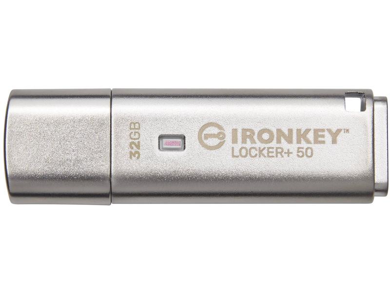 Kingston USB-Stick IronKey Locker  50 32 GB USB-Stick mit AES-256-Verschlüsselung