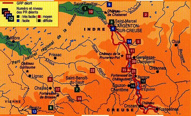 FFRP - P361 LE PAYS DE VAL DE CREUSE A PIED FFRP