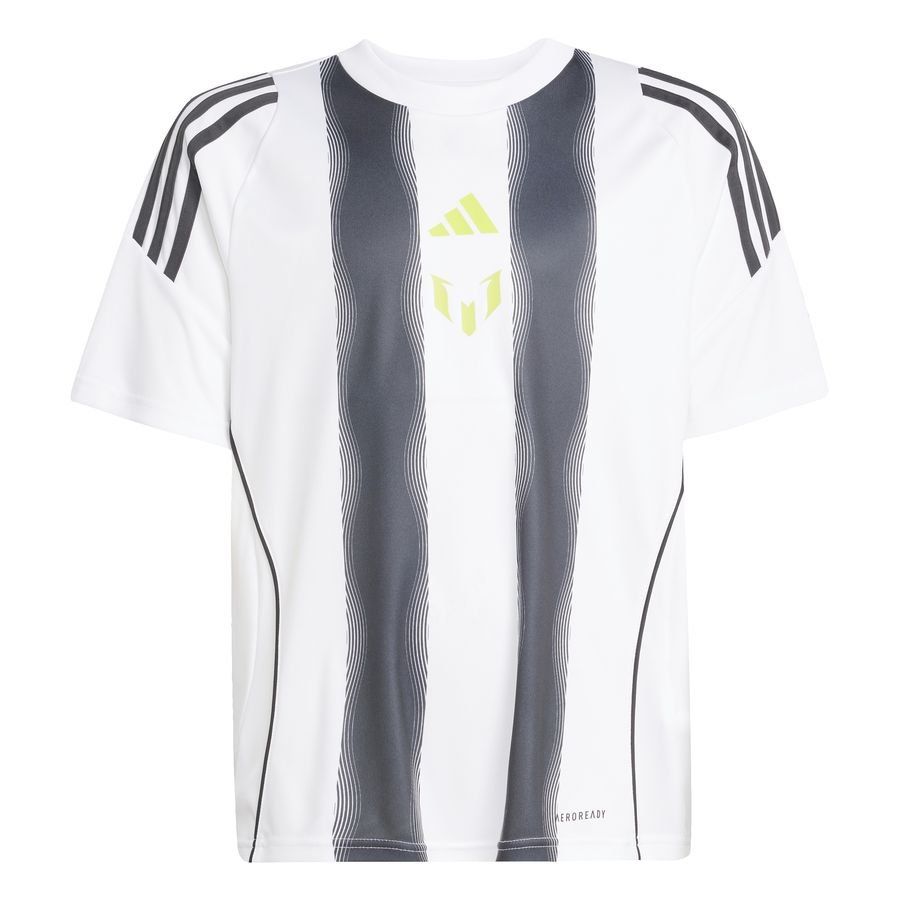 adidas T-shirt d'Entraînement Messi - Blanc/Gris Enfant