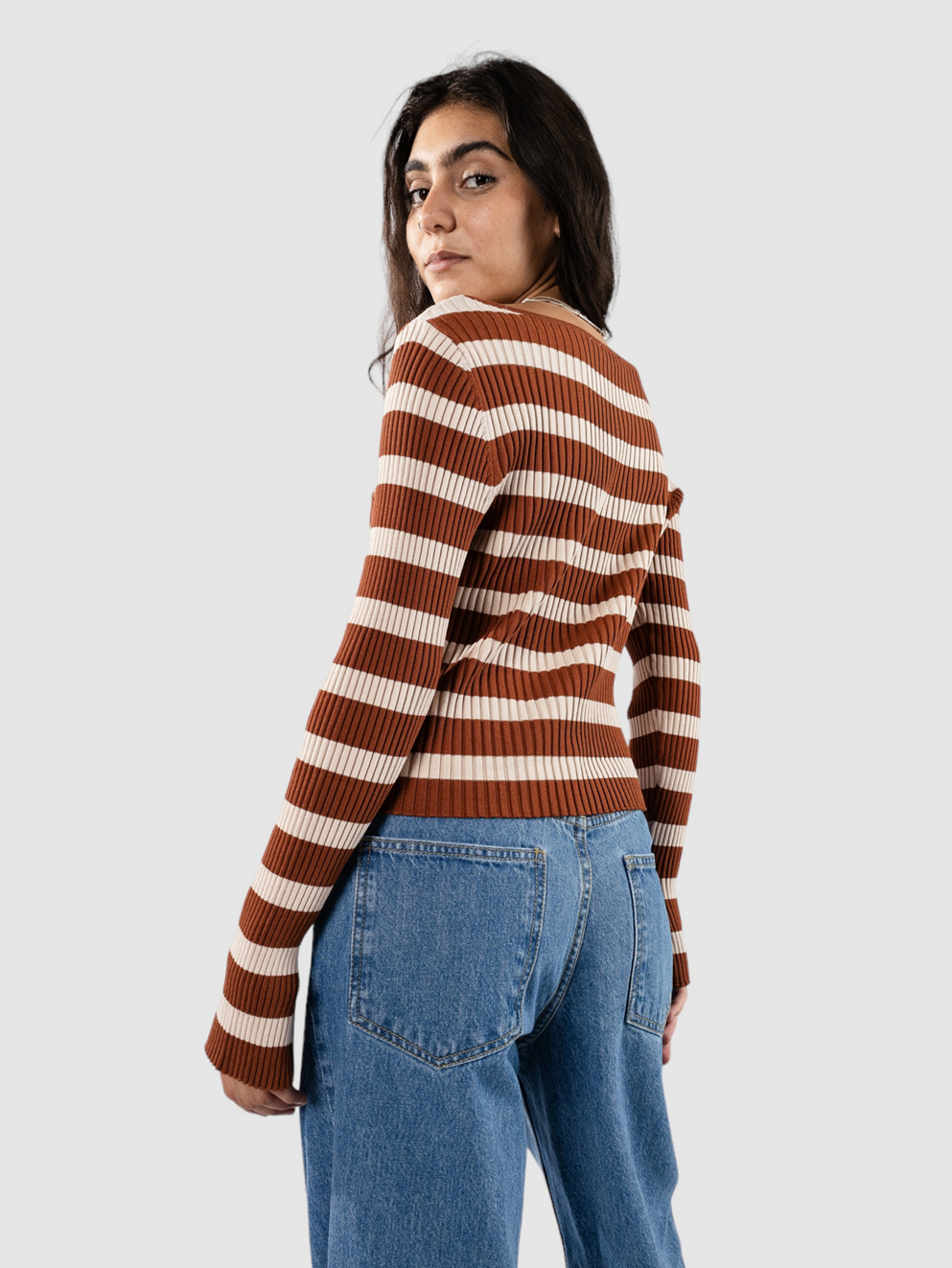 24 Colours 41148B Long Sleeve T-Shirt brown