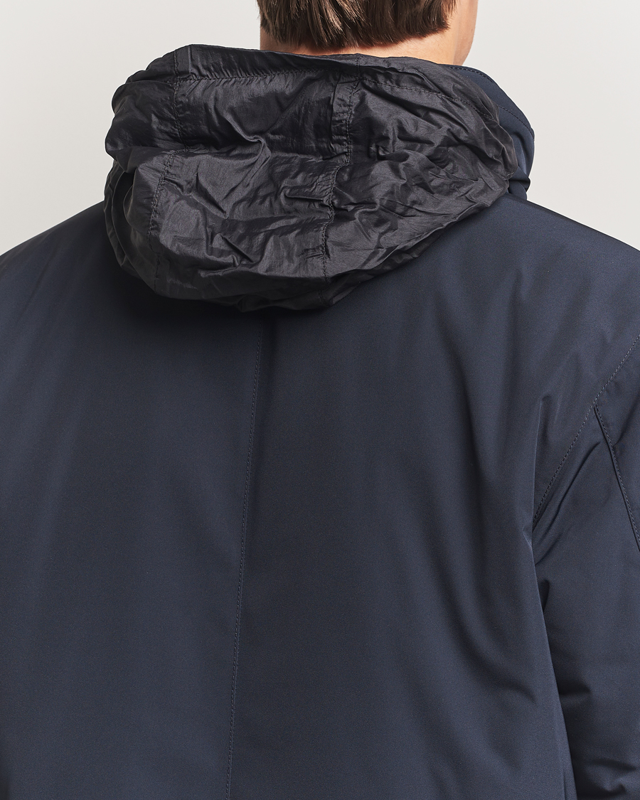 Stone Island Micro Twill Padded Field Jacket Navy