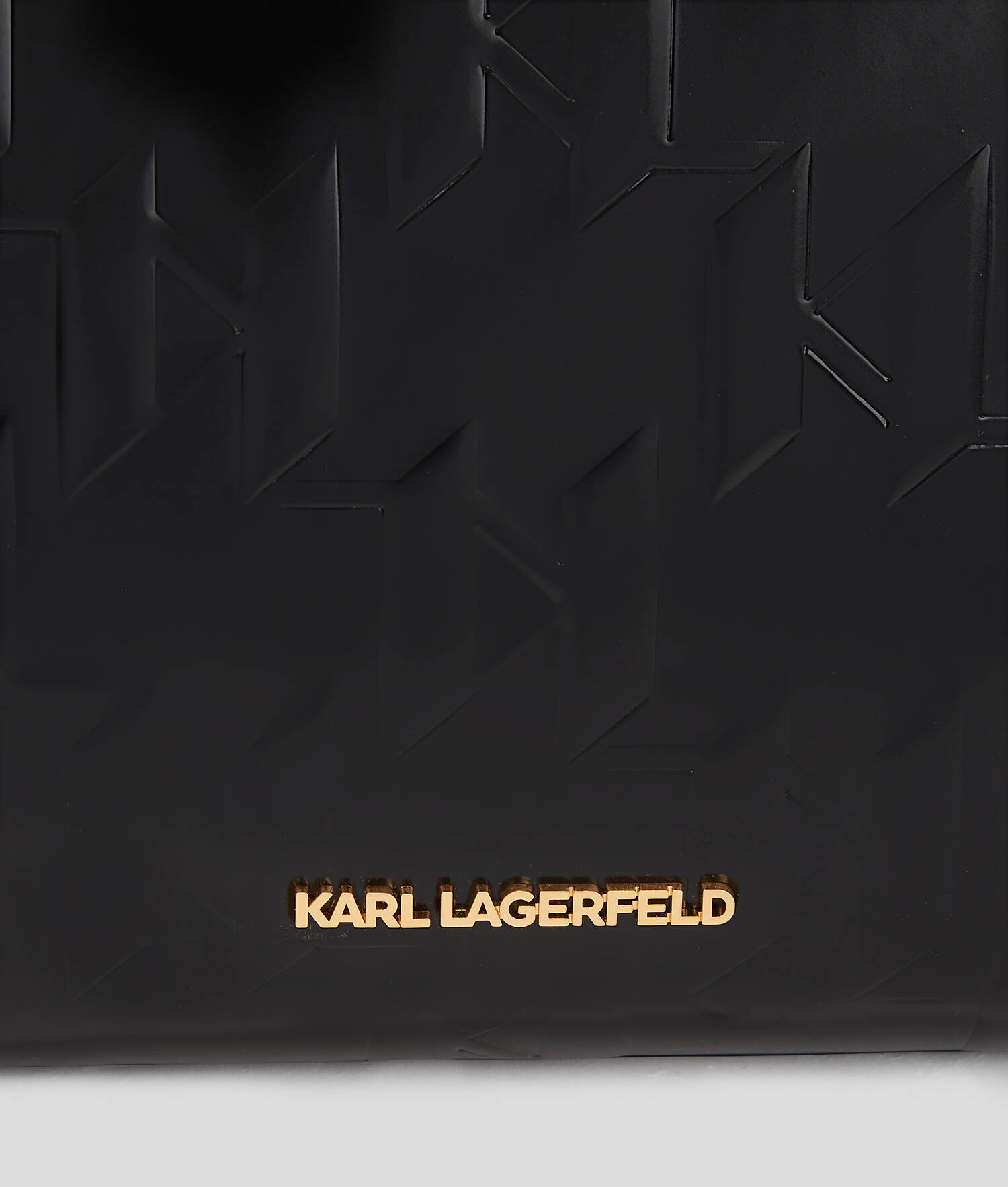 CABAS MEDIUM BRILLANT K/SKUARE - Noir