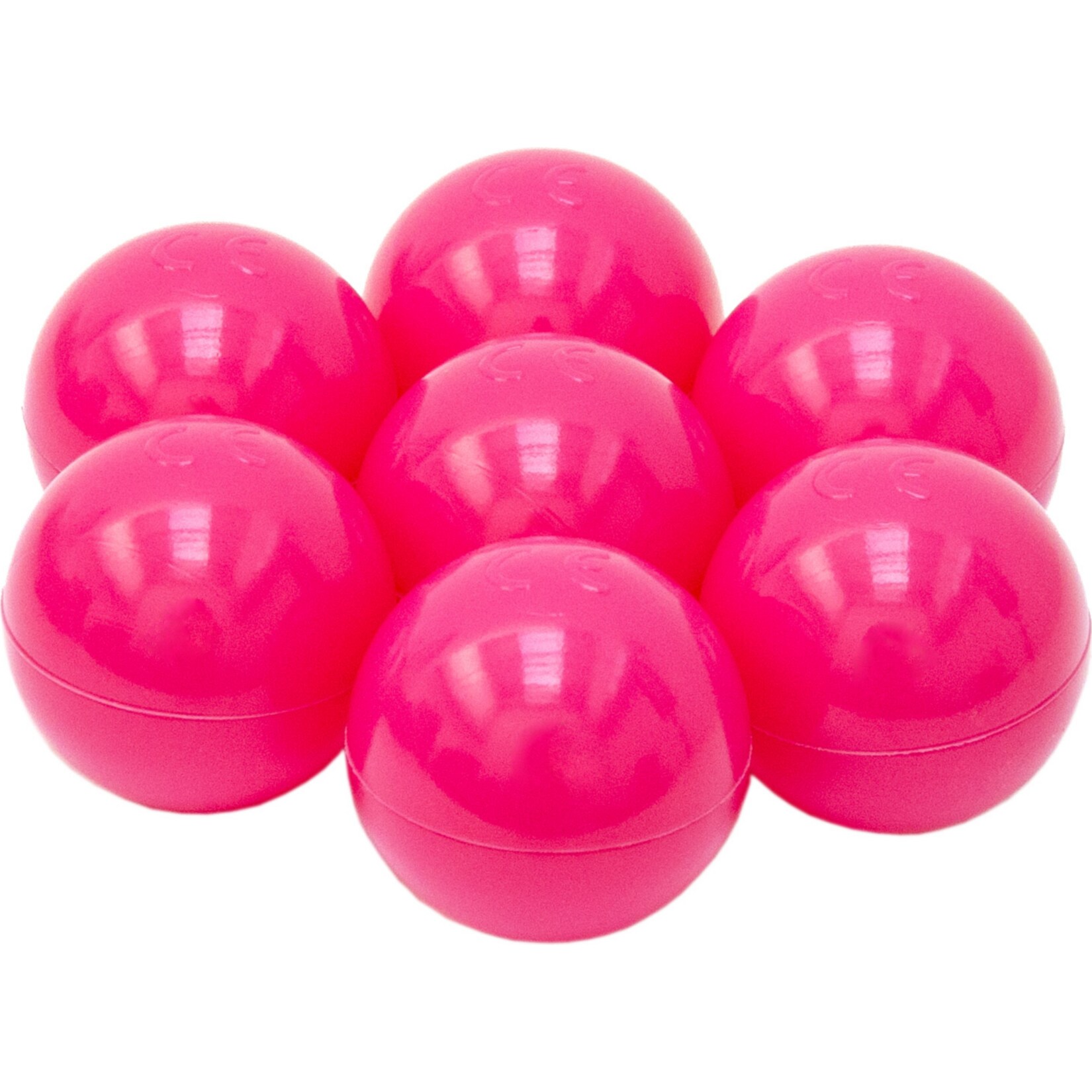 50 Bälle für Bällebad 5,5cm Babybälle Plastikbälle Baby Spielbälle Pink