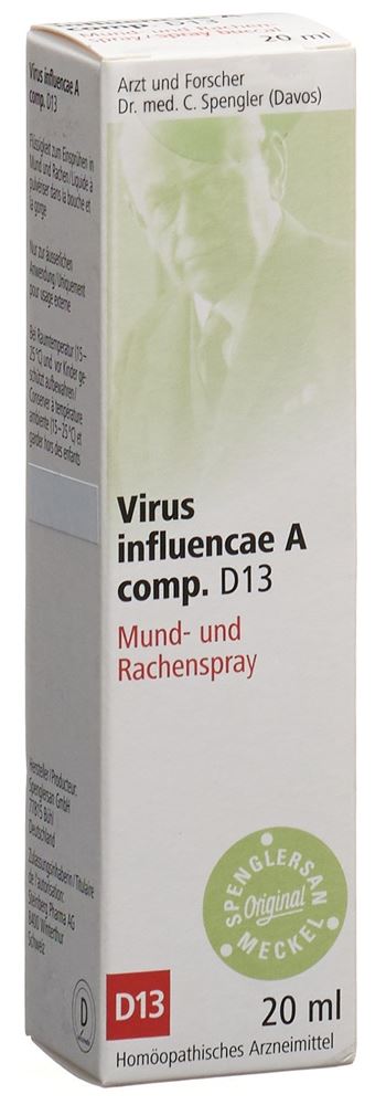 Spenglersan Virus influencae A comp Spray 13 D Rachenspray 20 ml
