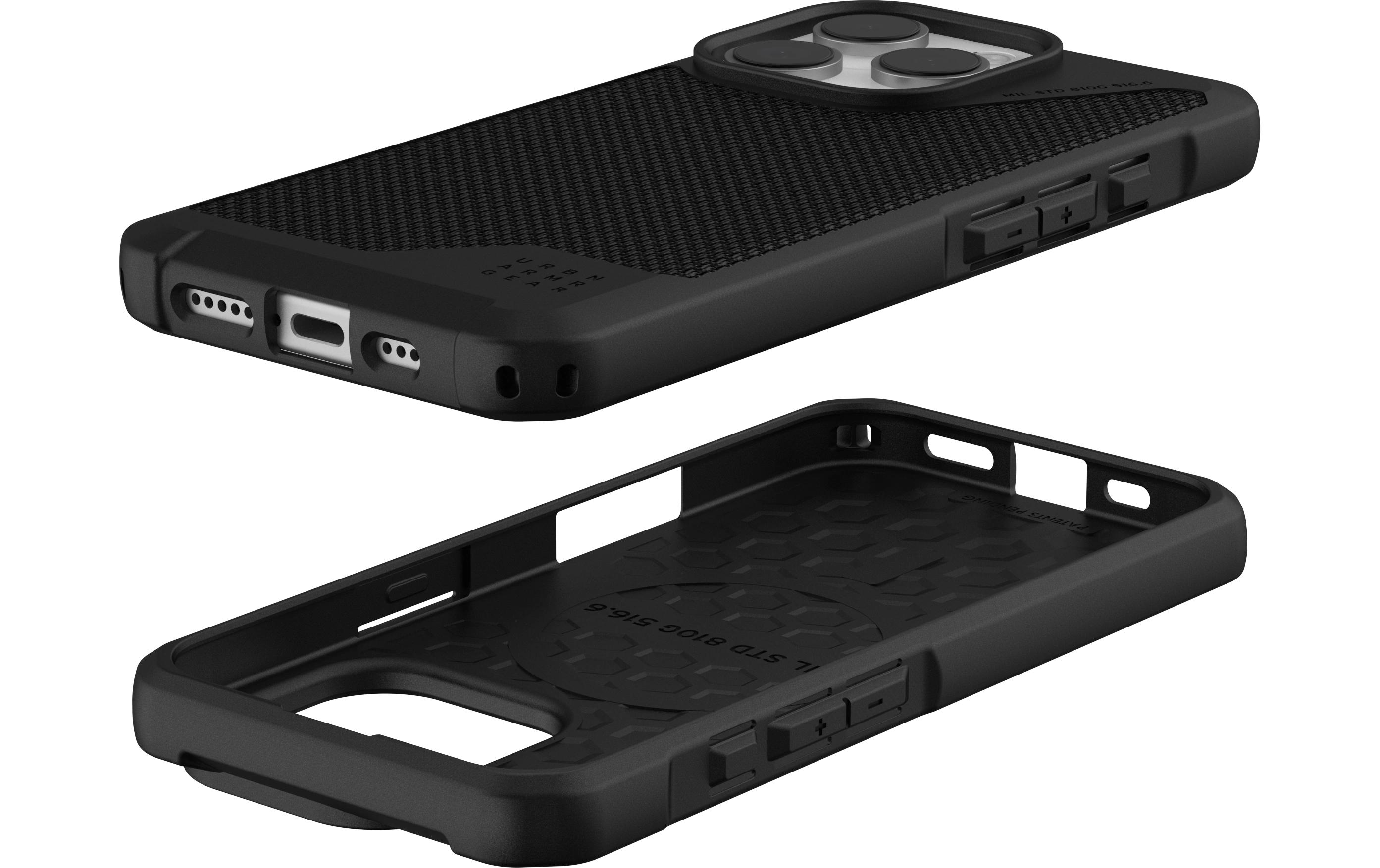 Back Cover Metropolis LT iPhone 16 Pro Kevlar BlackSchutzhülle für das Apple iPhone 16 Pro