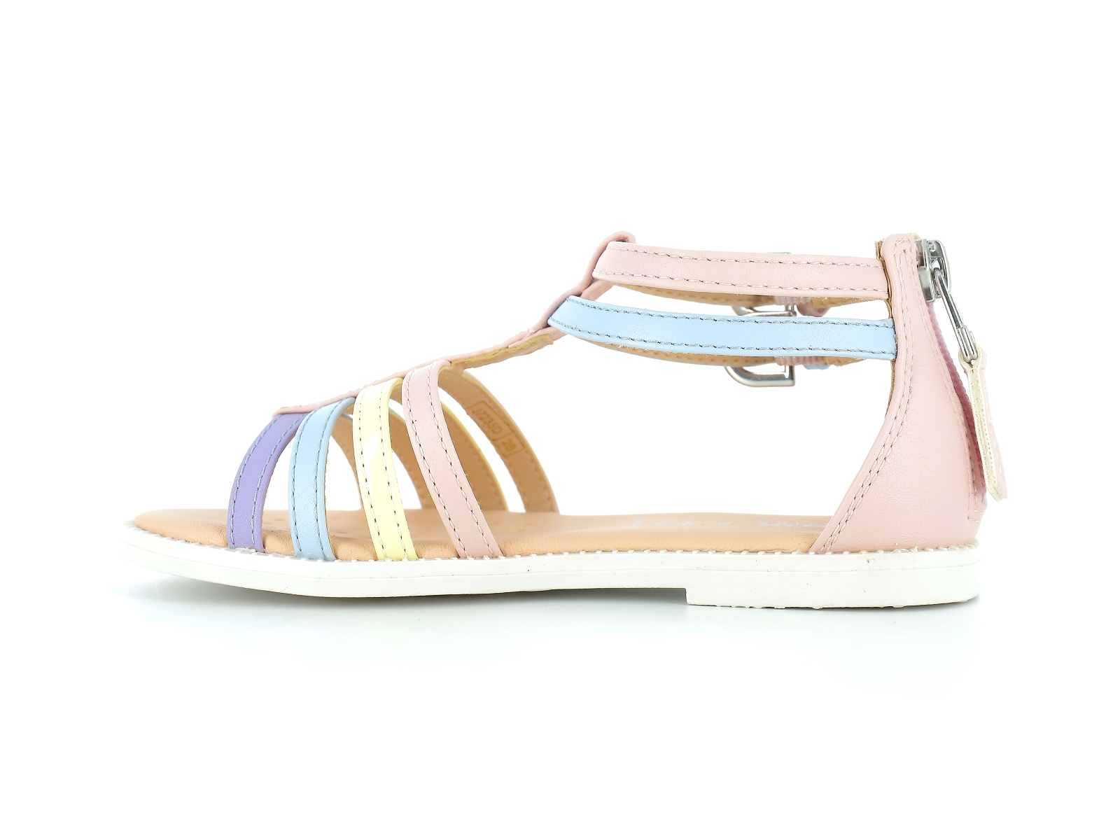 Geox-J KARLY GIRL J7235D Cuir Rose Pâle