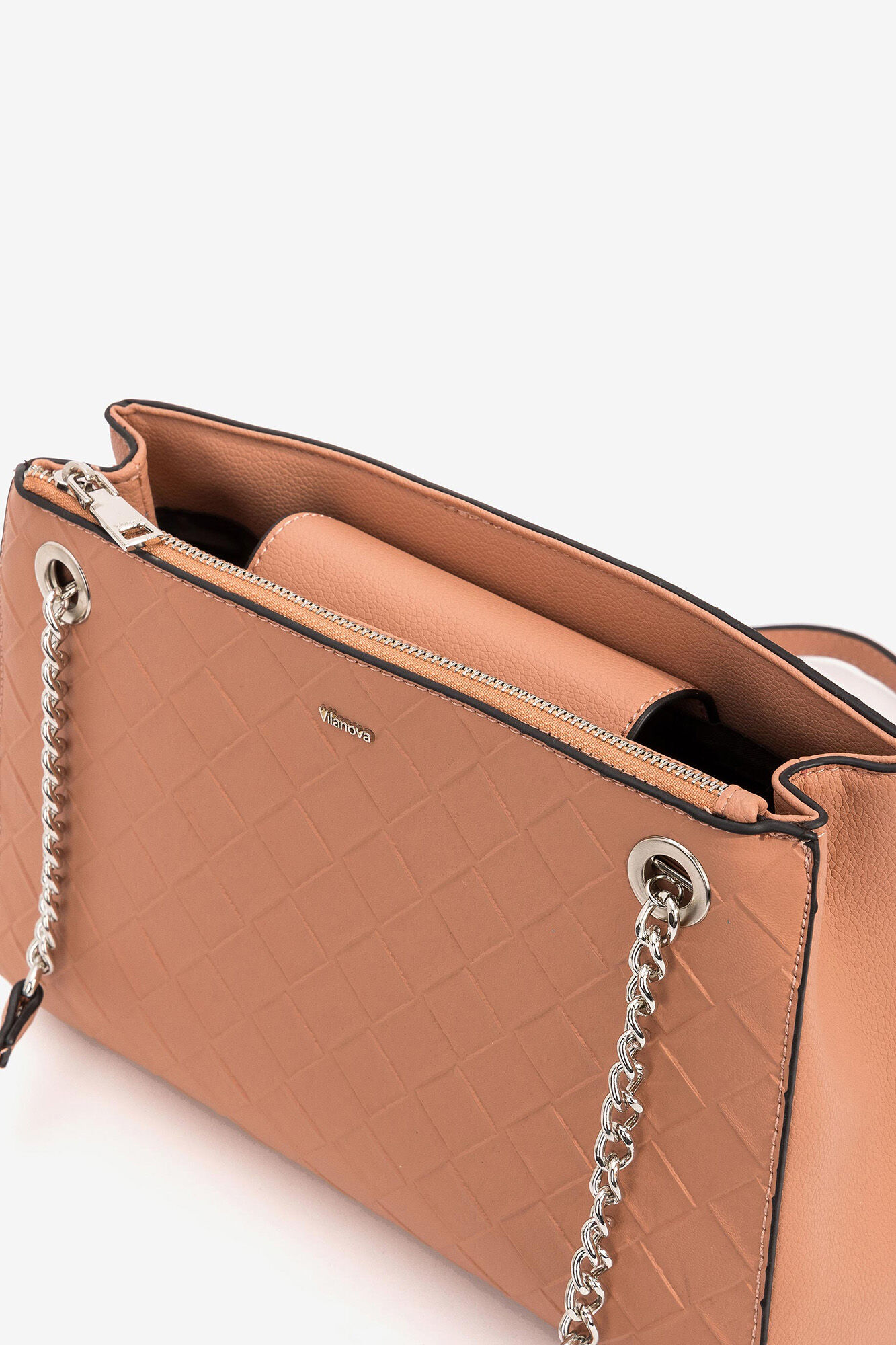 Bolsa rosa texturizada - Rosa