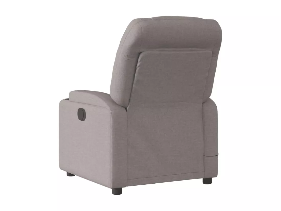 Fauteuil massant inclinable Taupe Tissu