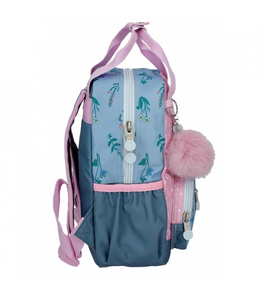 Enso Mochila pequea Enso We Love Flowers adaptável rosa