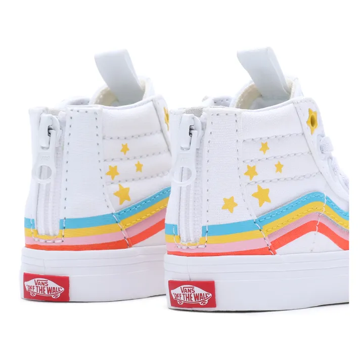 Vans Baskets Zip SK8-Hi Arc-En-Ciel | Blanc