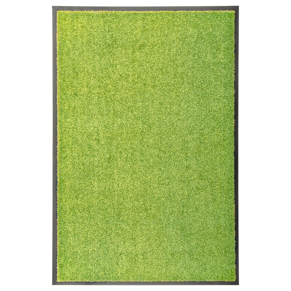 Paillasson lavable vert 60x90 cm
