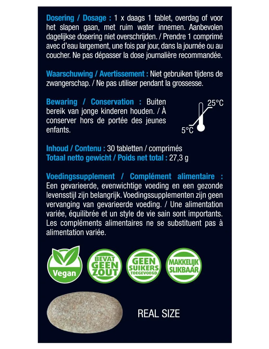 Magnesium Vermoeide, Zware Benen 30 tabletten