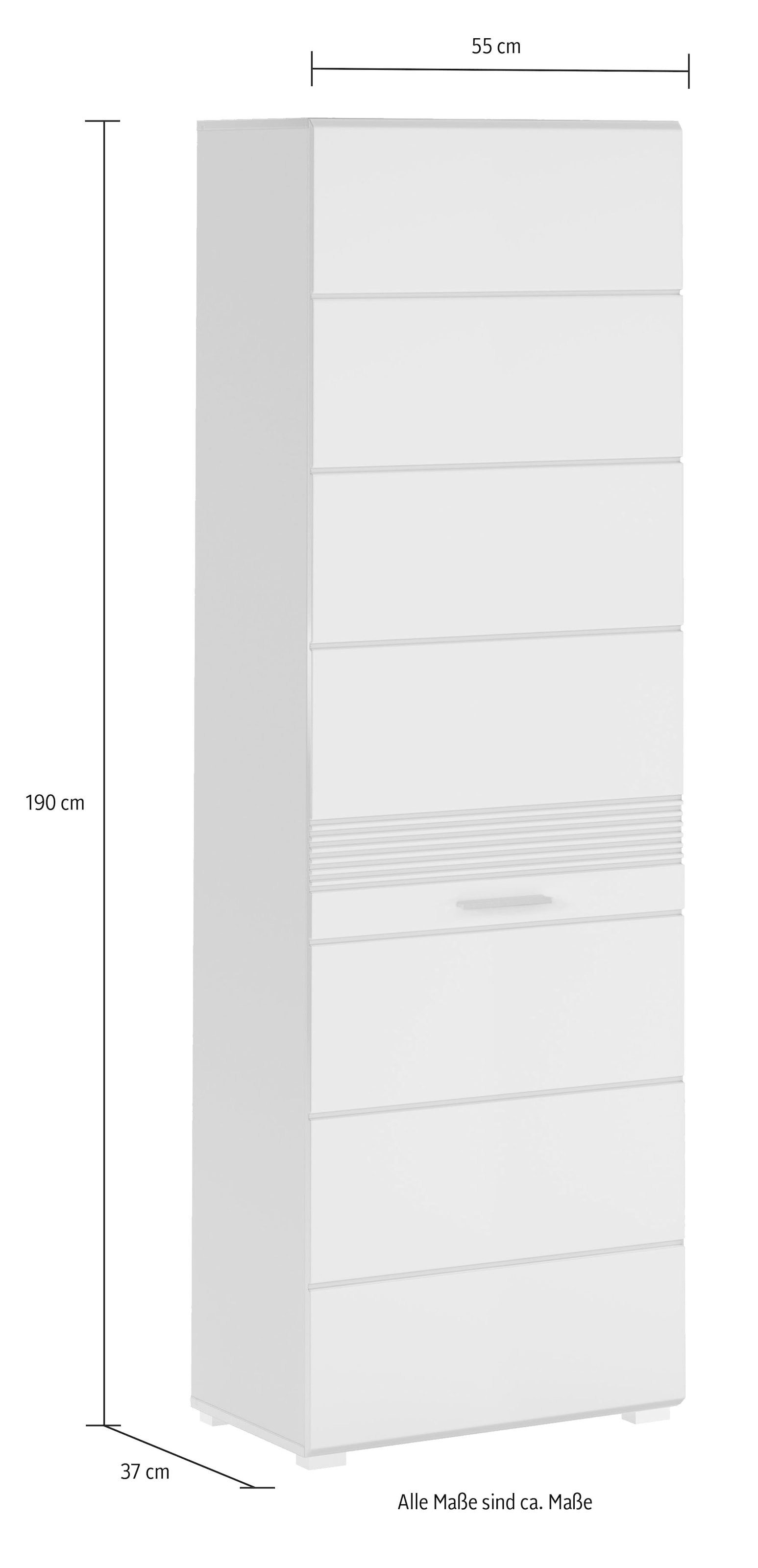 INOSIGN Garderoben-Set »Malmö, Breite 170cm, MDF Front mit Rillenfräsung, 5-teilig, best. aus:« 5 Stk. tlg.