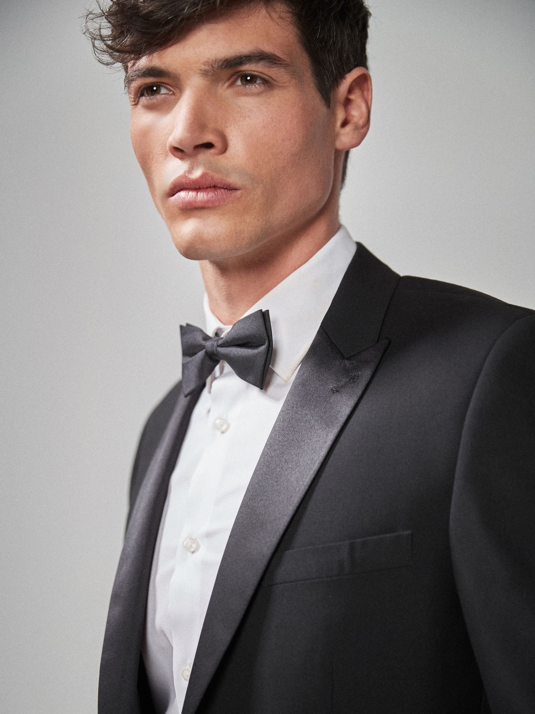 Zwart - Slim Fit - Smoking: colbert