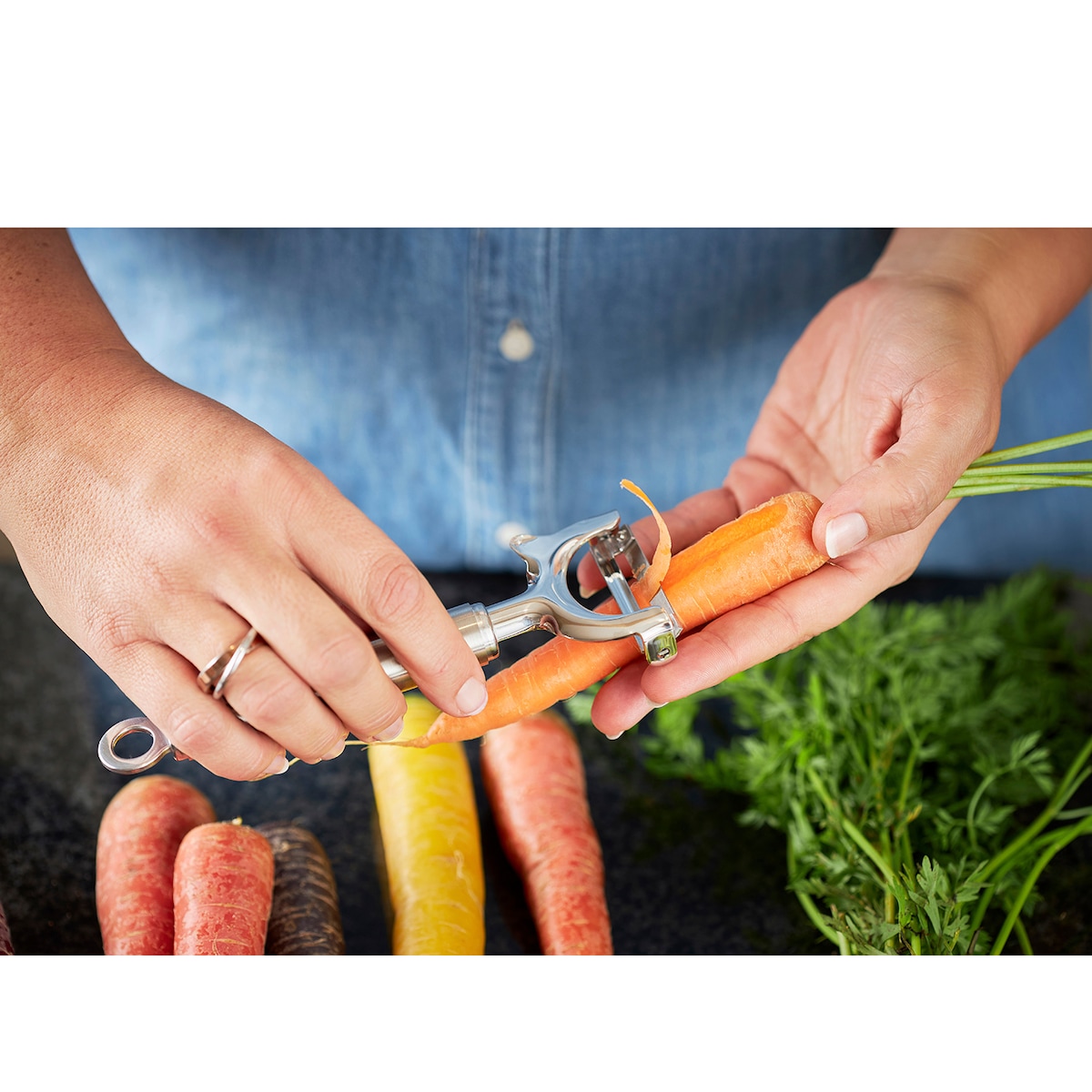Rösle Vegetable peeler vertical 17 x 5.5 cm Steel
