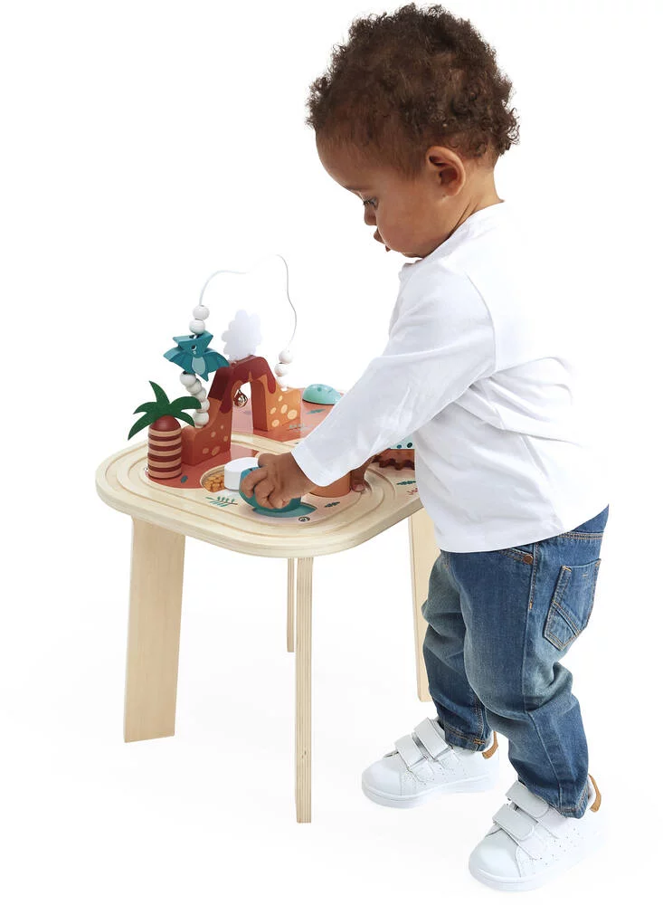 DINO - TABLE D'ACTIVITES DINO EN BOIS