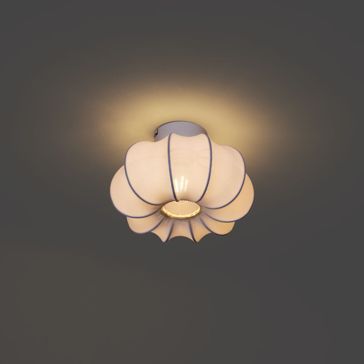 Japandi plafondlamp wit 27cm - Plu Asyesha