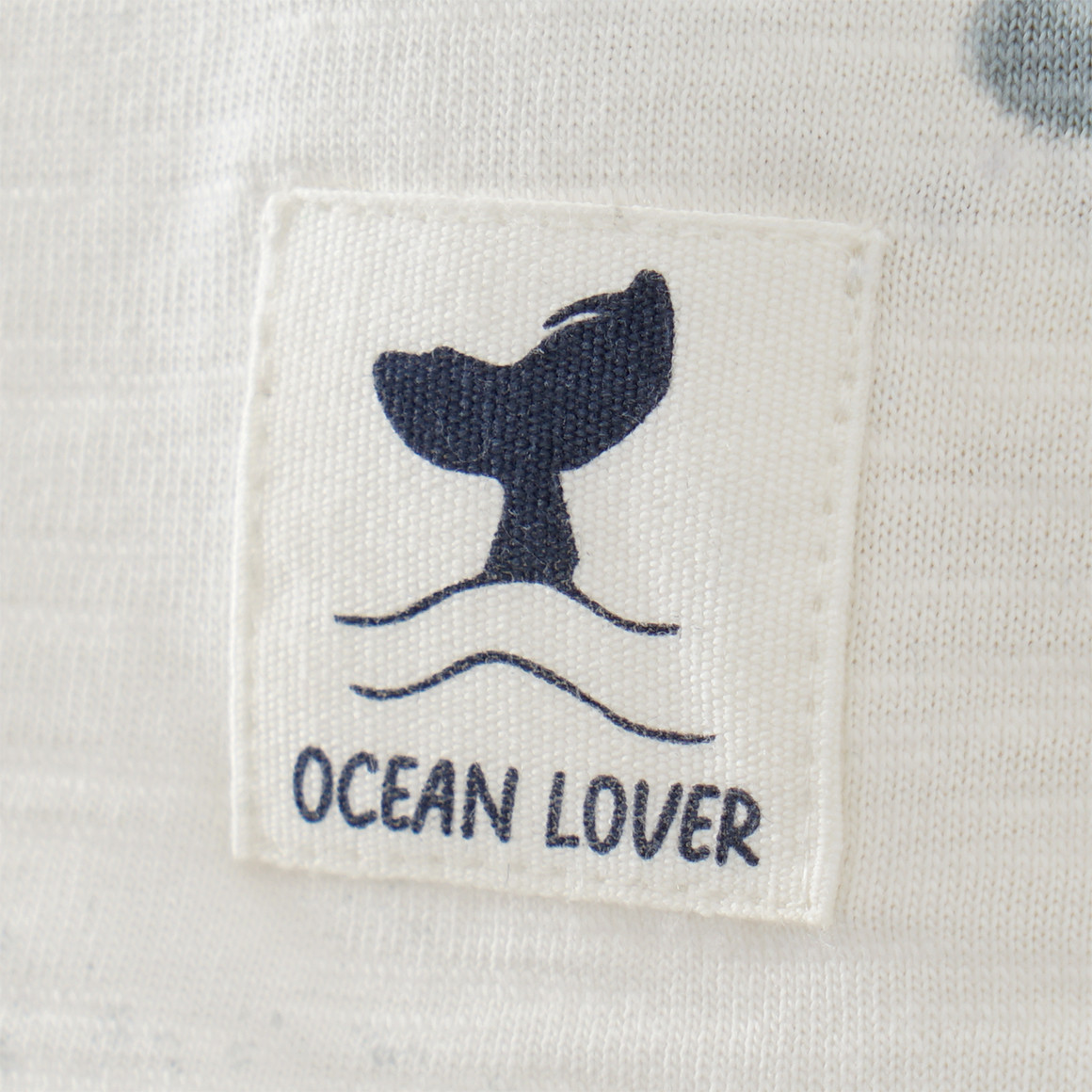 Topomini Pure Collection Newborn T-Shirt mit Wal-Prints weiss