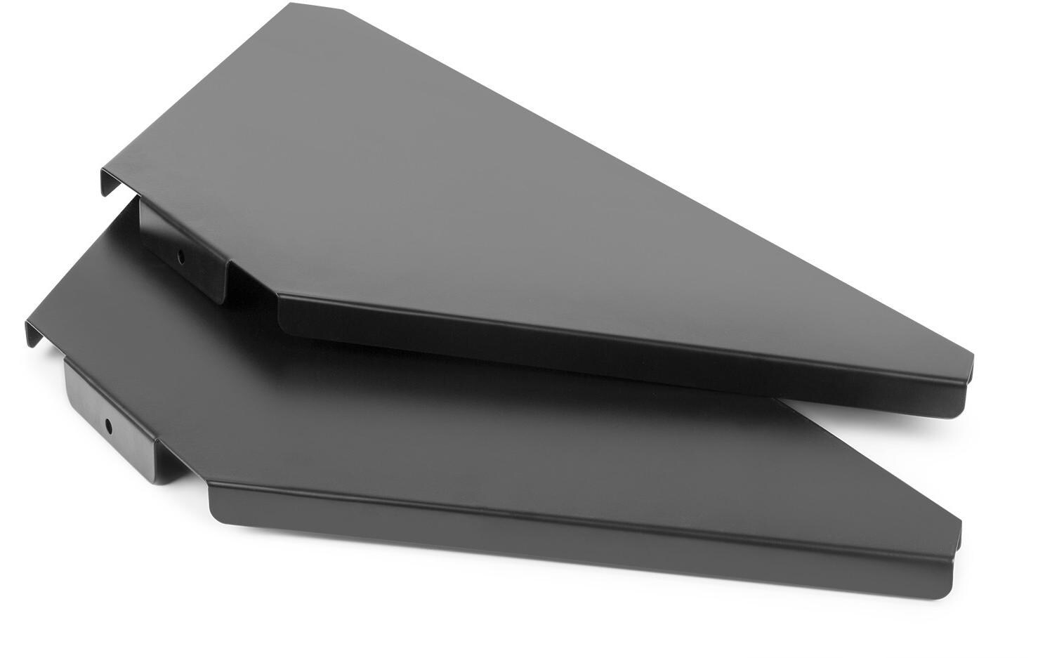 DJ Booth DBC2 Platte 2er-Set, Schwarz2 Eckplatten für DJ-Stand