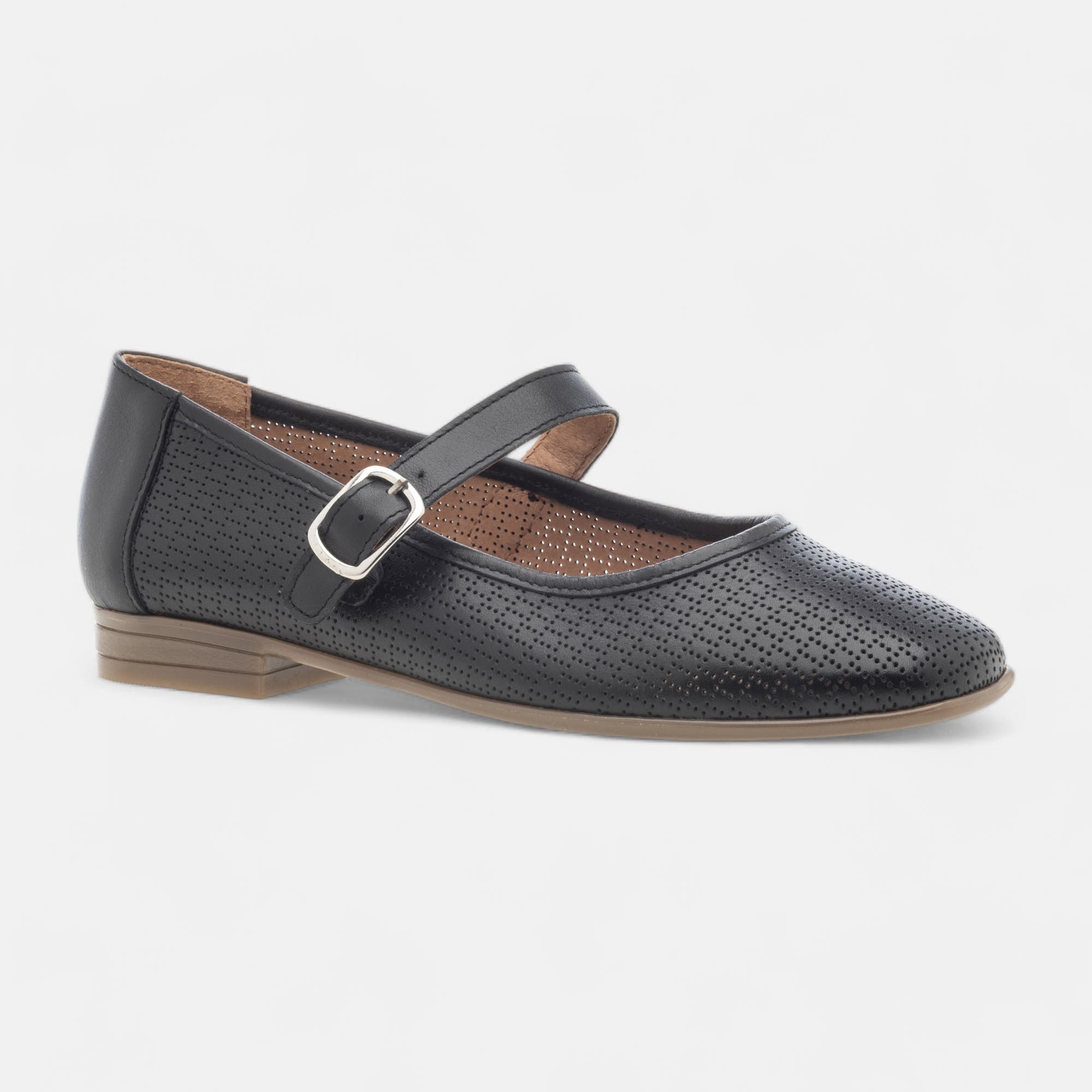 Babies Femme en cuir noir