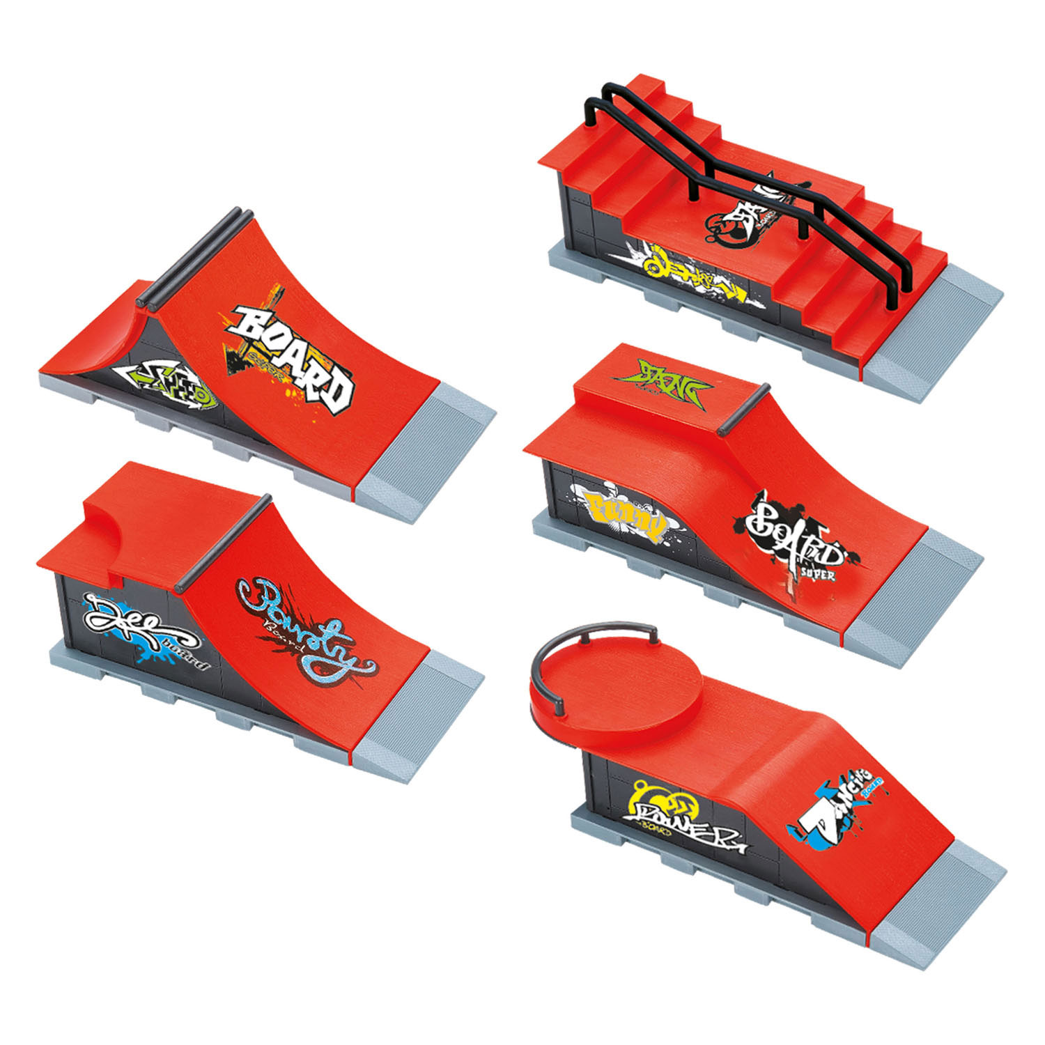 Vingerskateboard of BMX Fiets met Skatebaan